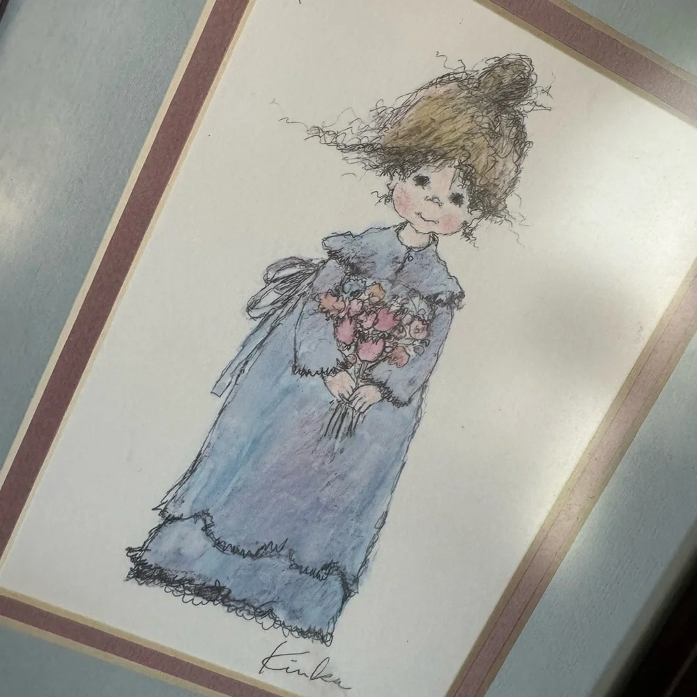 Arthur A. Kaplan Co. Girl Framed Litho Print